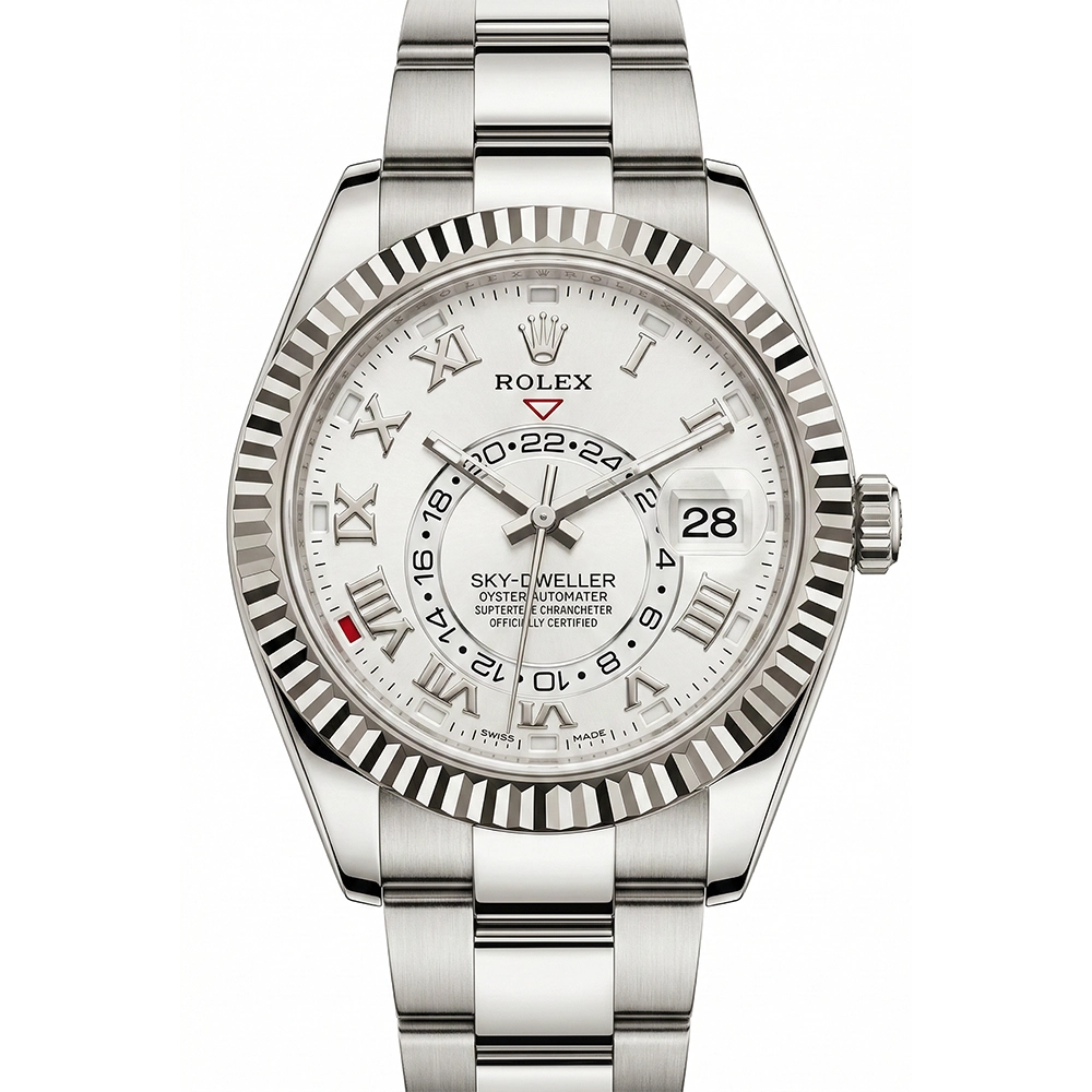 スカイドゥエラー 326939 オイスターブレスレット ホワイト