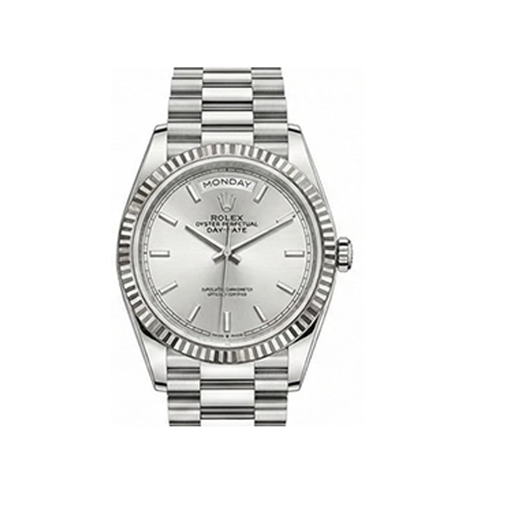 デイデイト 36 128239 シルバー バーインデックス プレジデントブレス