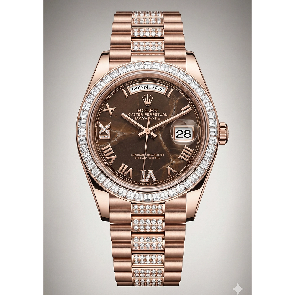 デイデイト 36 128395TBR アイゼンキーゼル VI/IXダイヤ ダイヤモンド入りプレジデントブレス