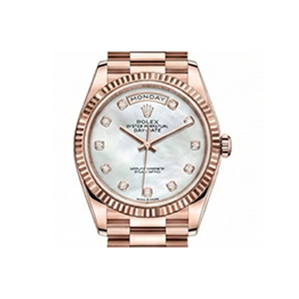 デイデイト 36 128235A シルバー バゲットダイヤ プレジデントブレス