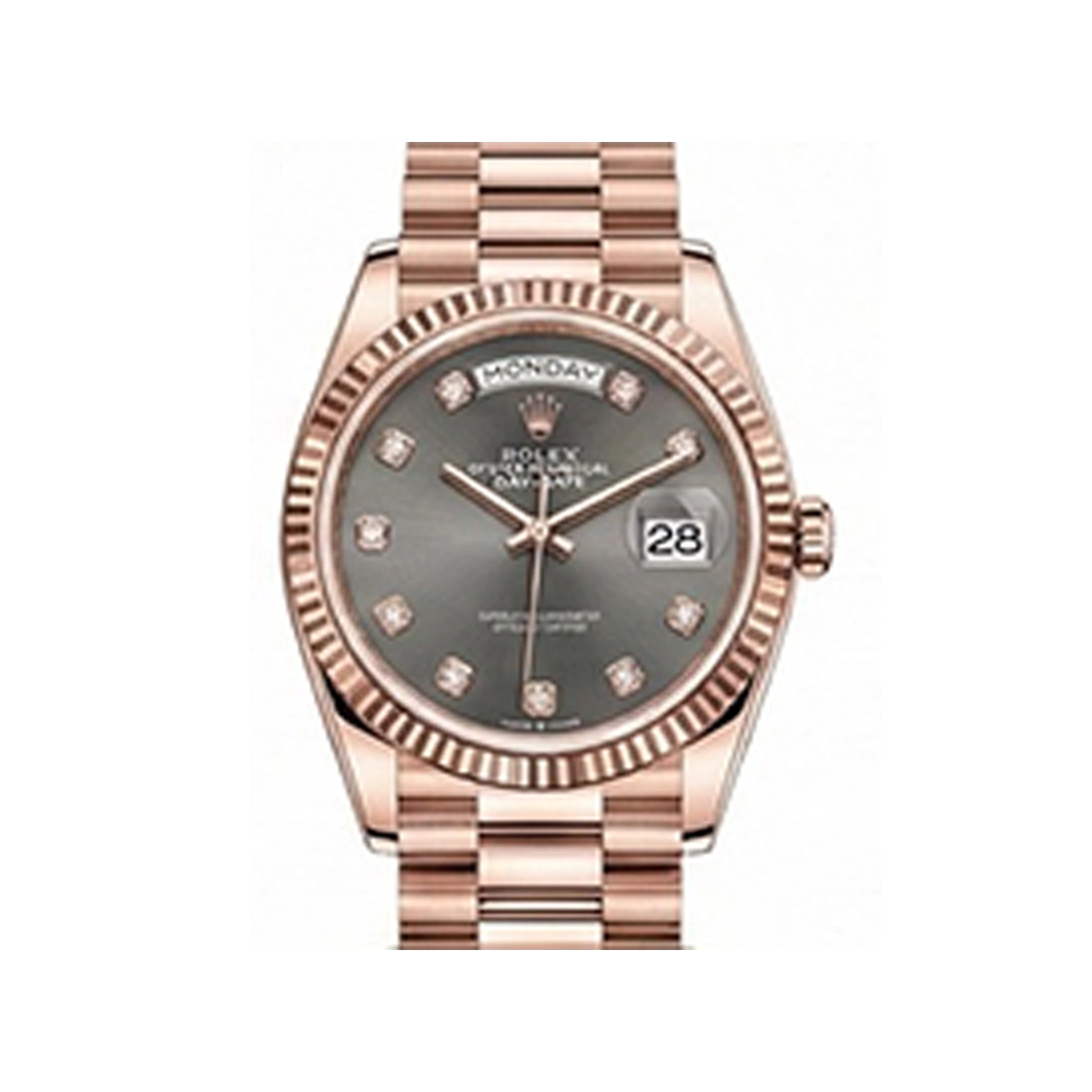 デイデイト 36 128235 スレート10Pダイヤ プレジデントブレスレット