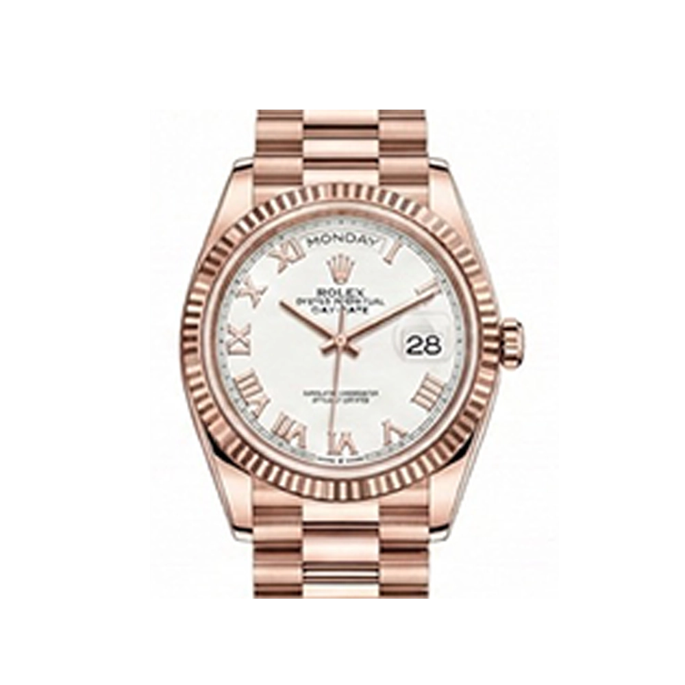 デイデイト 36 128235 ホワイトローマン プレジデントブレスレット