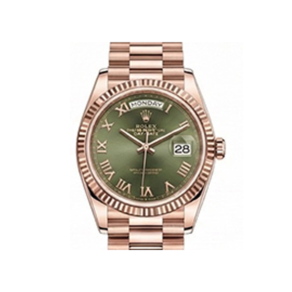 デイデイト 36 128235 オリーブグリーン ローマン プレジデントブレス