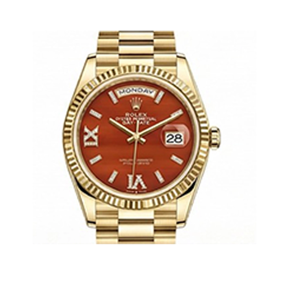 デイデイト 36 128238 カーネリアンイヤ VI/IXダイヤ プレジデントブレス