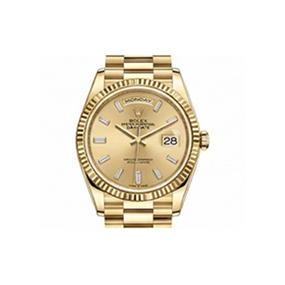 デイデイト 36 128238A シャンパン バゲットダイヤ プレジデントブレス