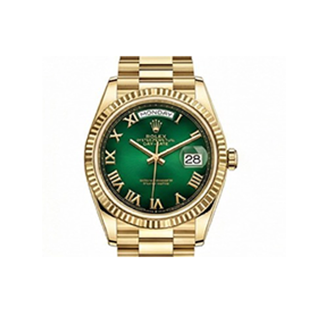 デイデイト 36 128238 グリーンオンブレ ローマン プレジデントブレス