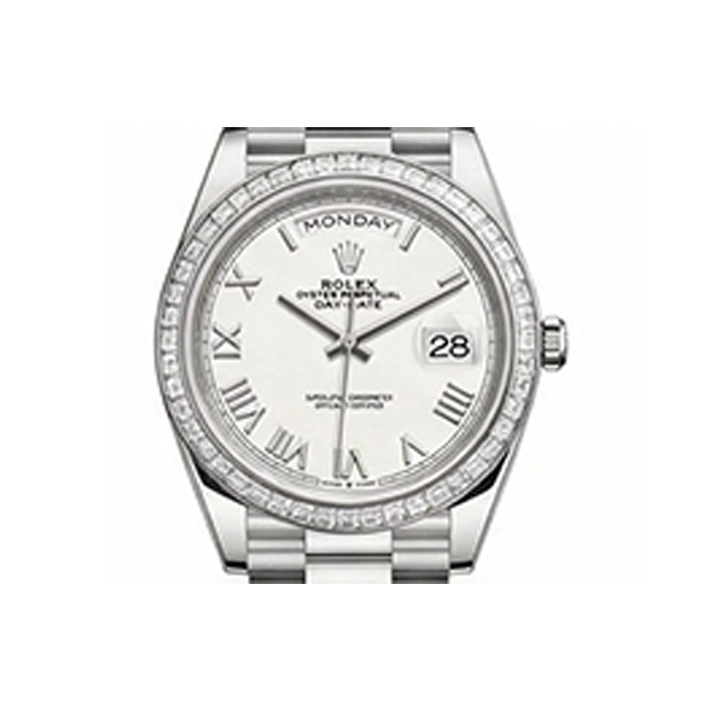 デイデイト 40 228396TBRホワイトローマンプレジデントブレス