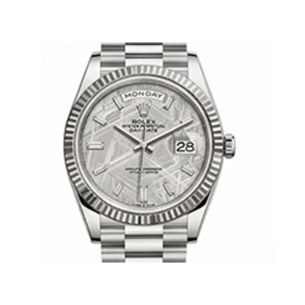 デイデイト 40 228236 メテオライト10Pバゲットダイヤ プレジデントブレス