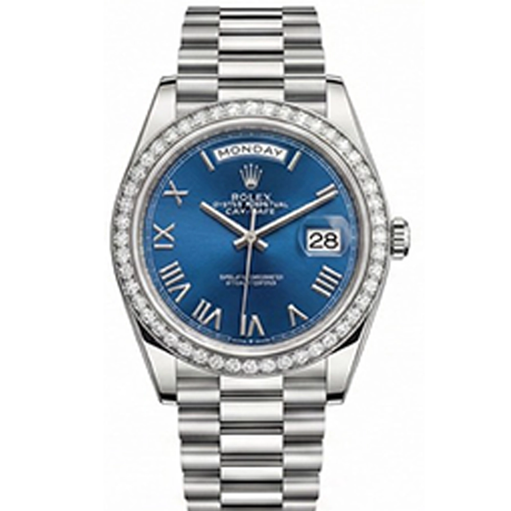 デイデイト 40 228349RBR ブライトブルーローマン プレジデントブレス