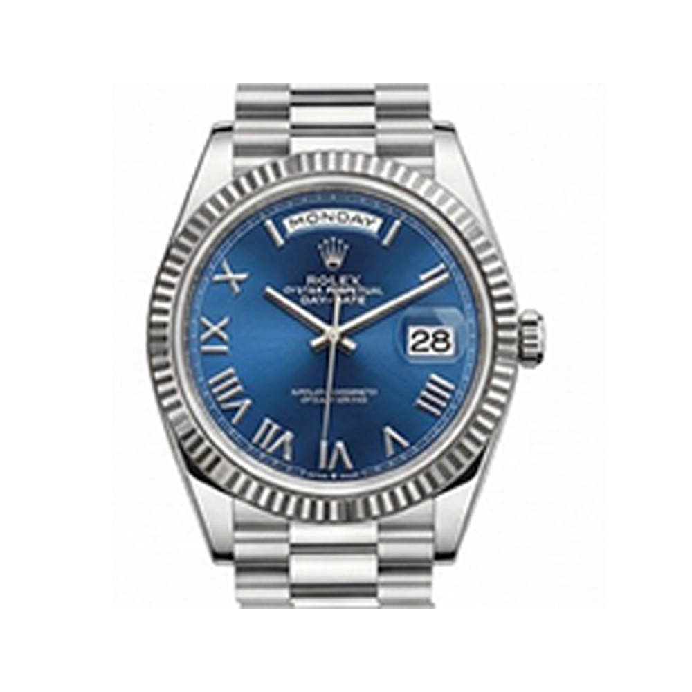 デイデイト 40 228239 ブライトブルーローマンプレジデントブレス