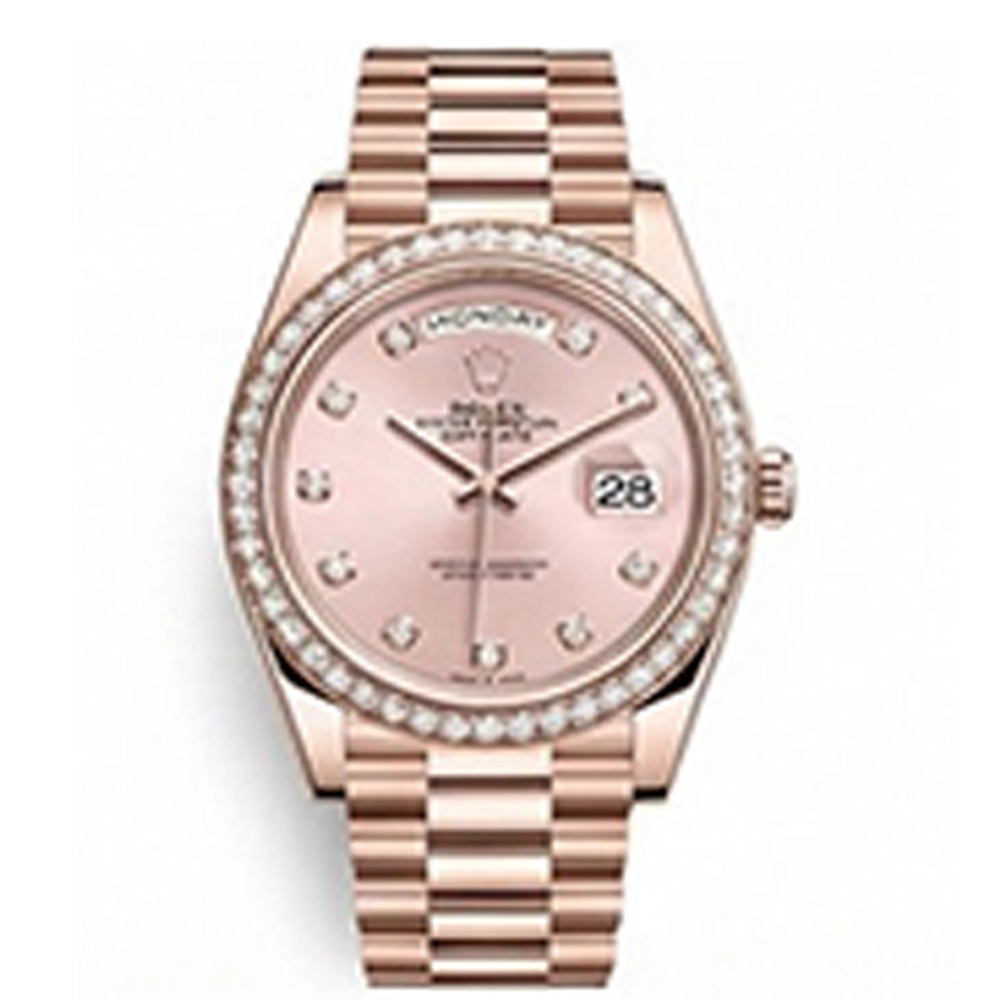 デイデイト 40 228345RBR ピンク 10Pダイヤインデックス プレジデントブレス