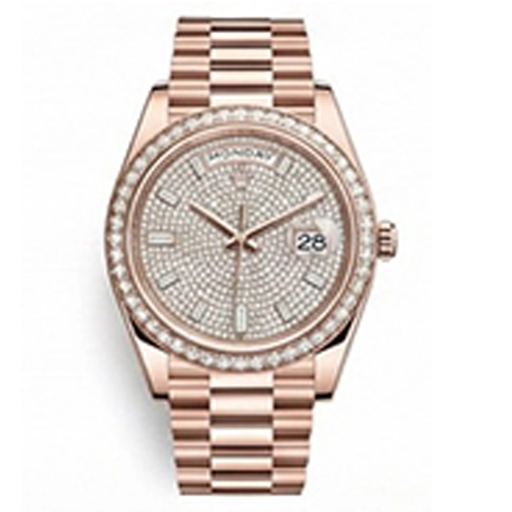 デイデイト 40 228345RBR パヴェダイヤ バゲットダイヤインデックス プレジデントブレス