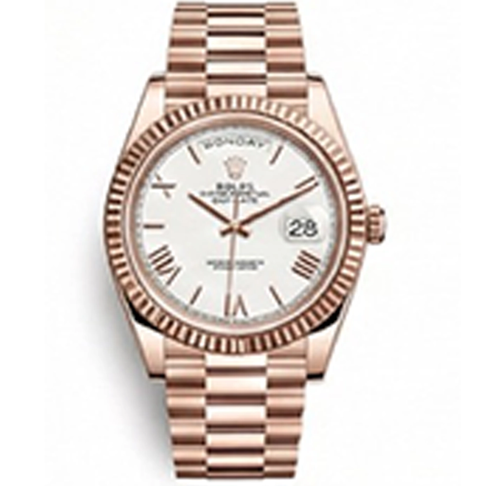 デイデイト 40 228235 ホワイトローマン プレジデントブレスレット