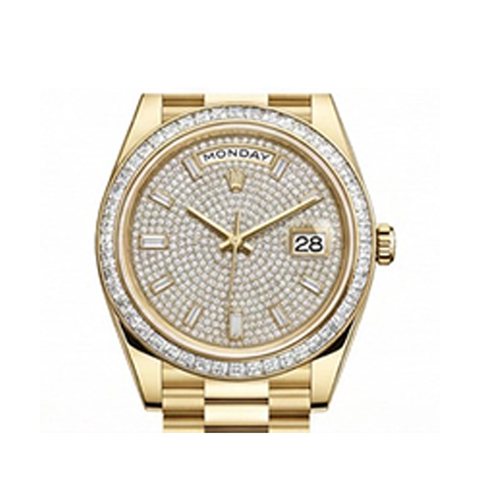 デイデイト 40 228398TBR パヴェ10Pバゲットダイヤ プレジデントブレス