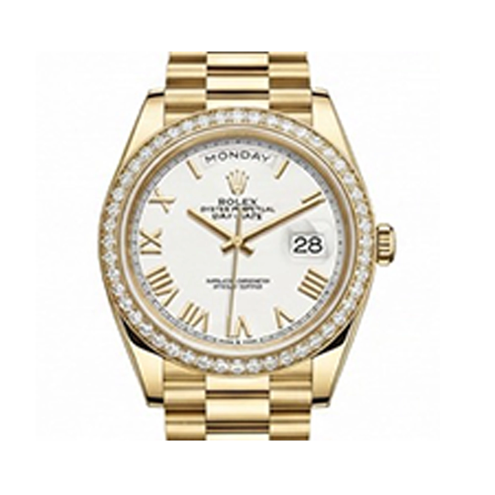 デイデイト 40 228343RBR ホワイト ローマン プレジデントブレス