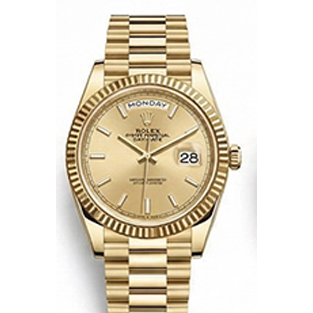 デイデイト 40 228238 シャンパン バーインデックス プレジデントブレス