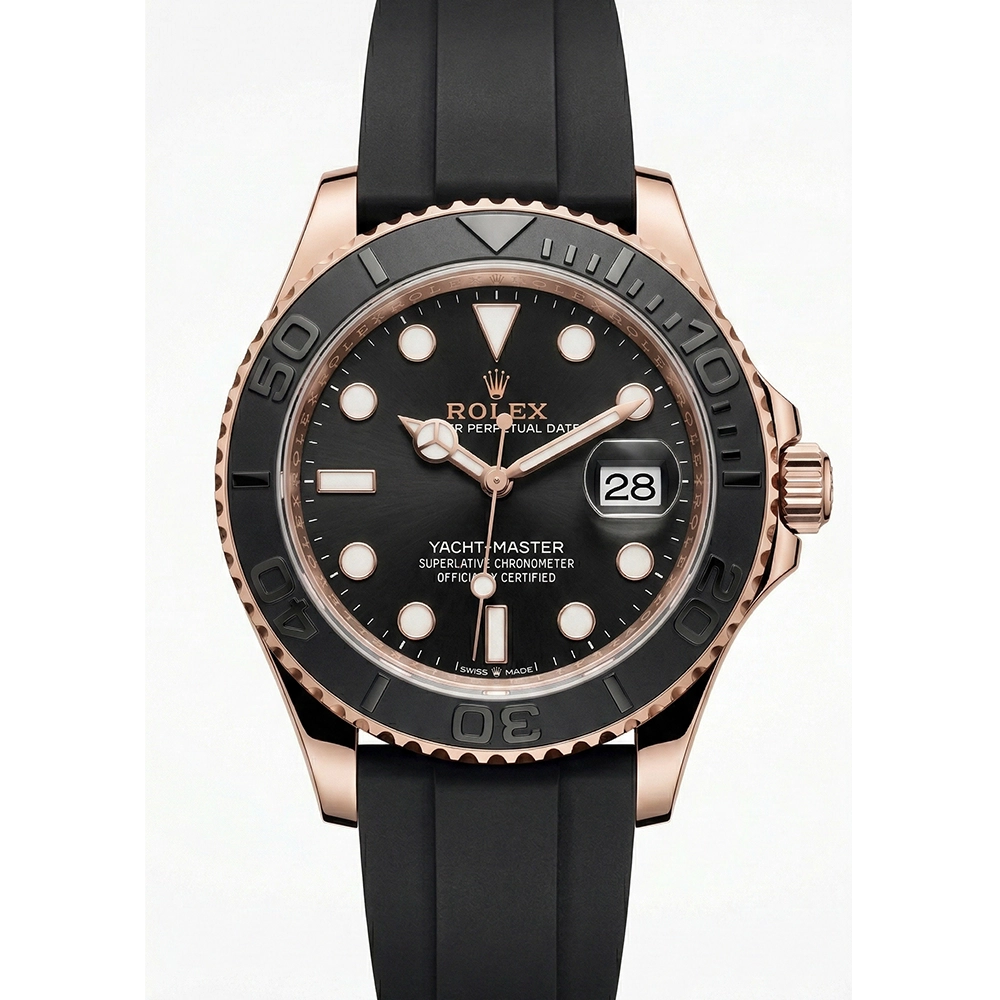 ヨットマスター 126655 ブラック オイスターフレックス