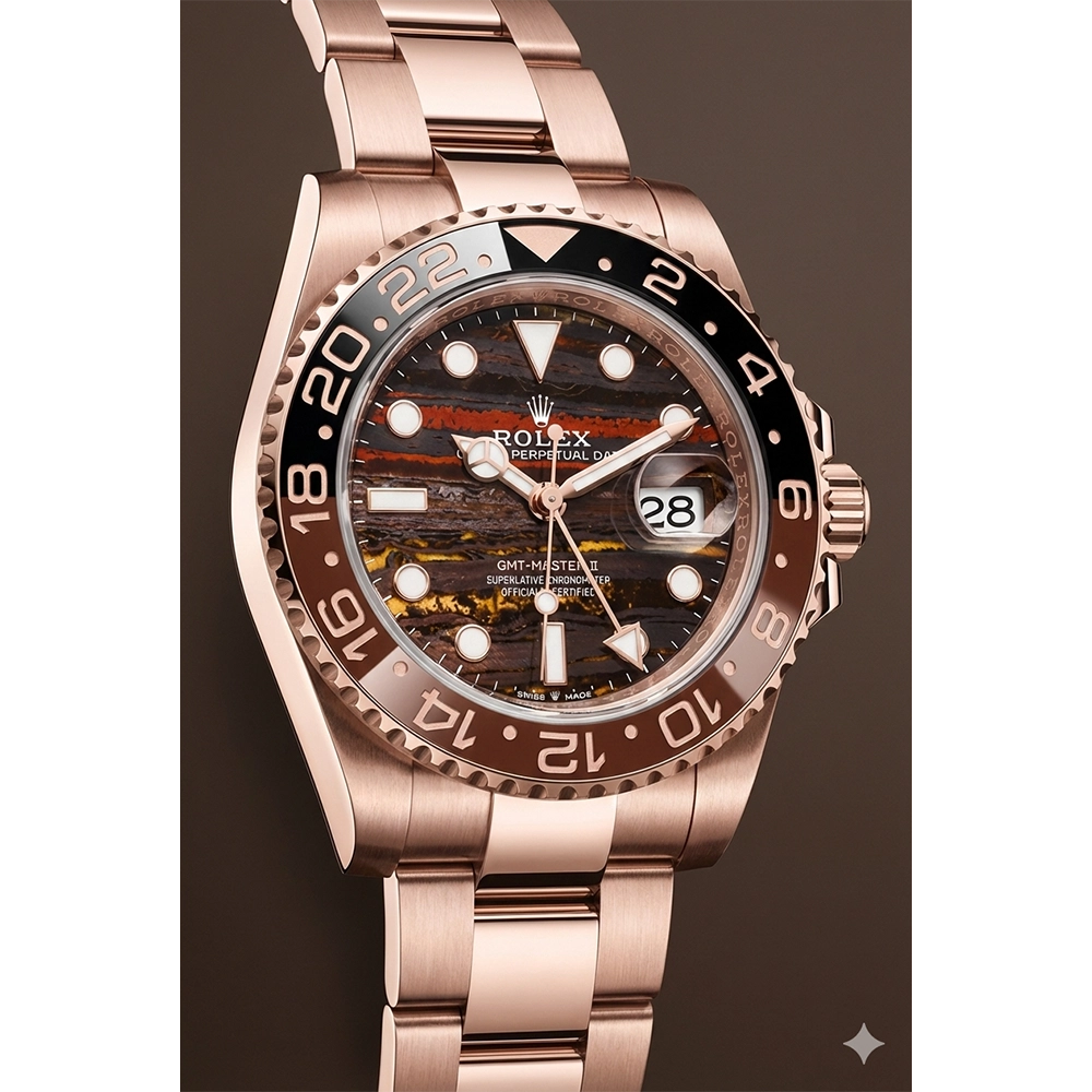 GMTマスターII 126715CHNR オイスターブレスタイガーアイアン