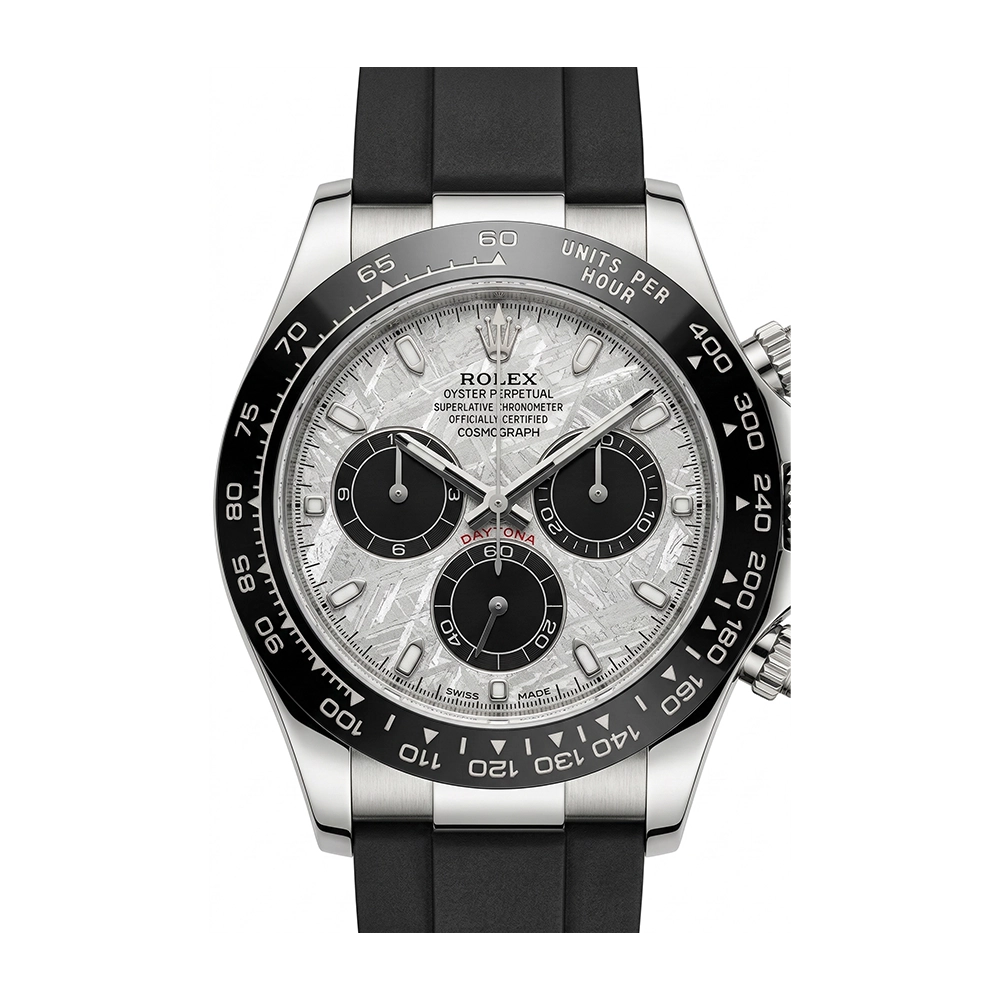 コスモグラフ デイトナ 116519LN ブラックラバーベルト メテオライト&ブラック
