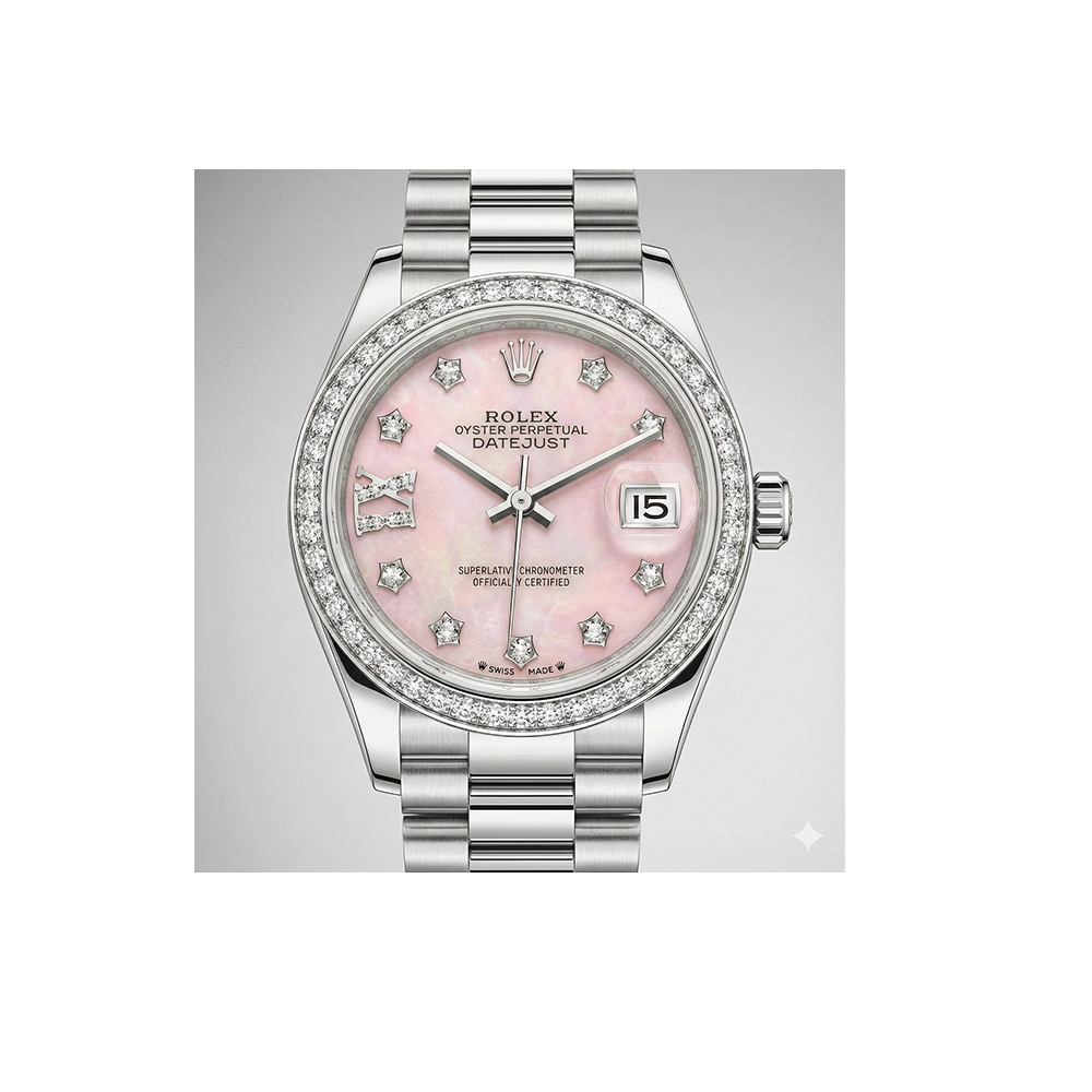 レディ デイトジャスト 28 279139RBR ピンクオパール 9P/IXダイヤ プレジデントブレス