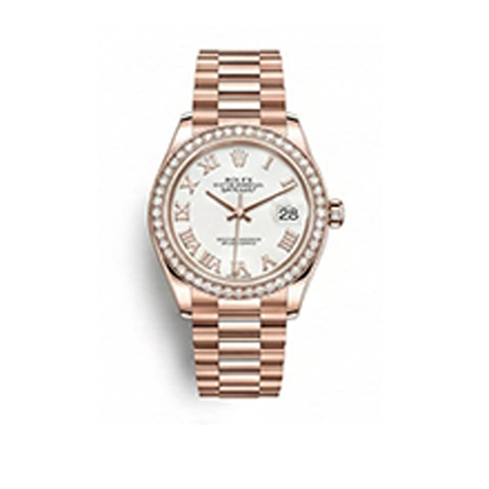 レディ デイトジャスト 28 279135RBR ホワイトローマンプレジデントブレス