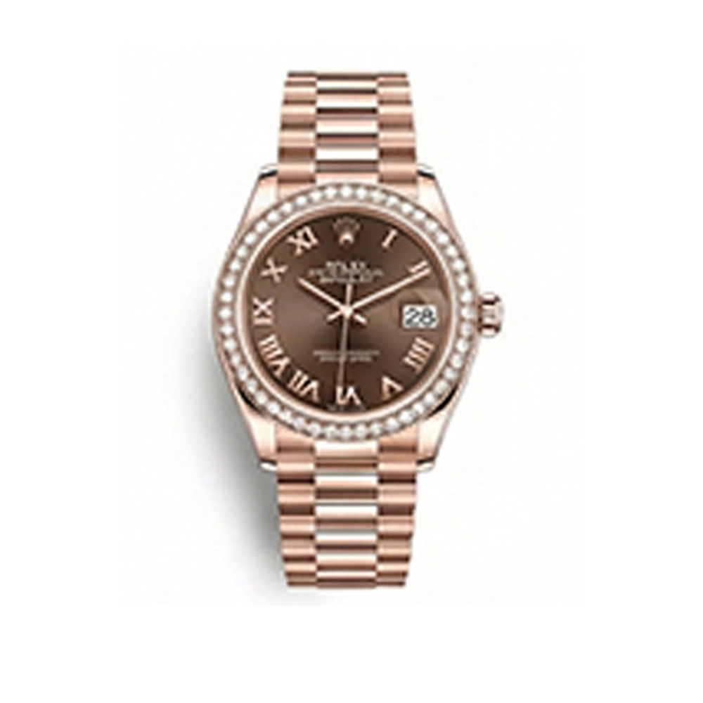 レディ デイトジャスト 28 279135RBR チョコレート ローマン プレジデントブレス