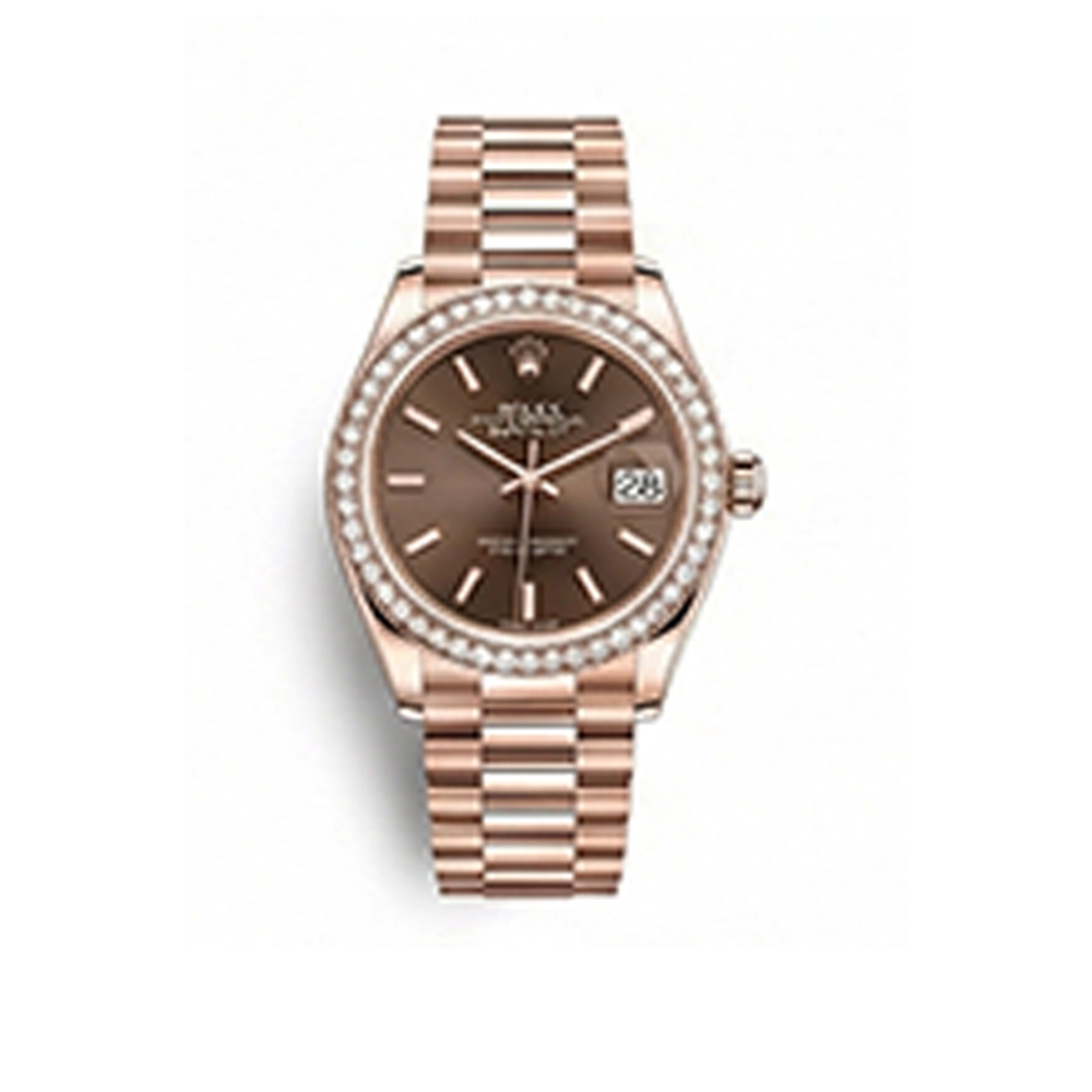 レディ デイトジャスト 28 279135RBR チョコレート バーインデックス プレジデントブレス