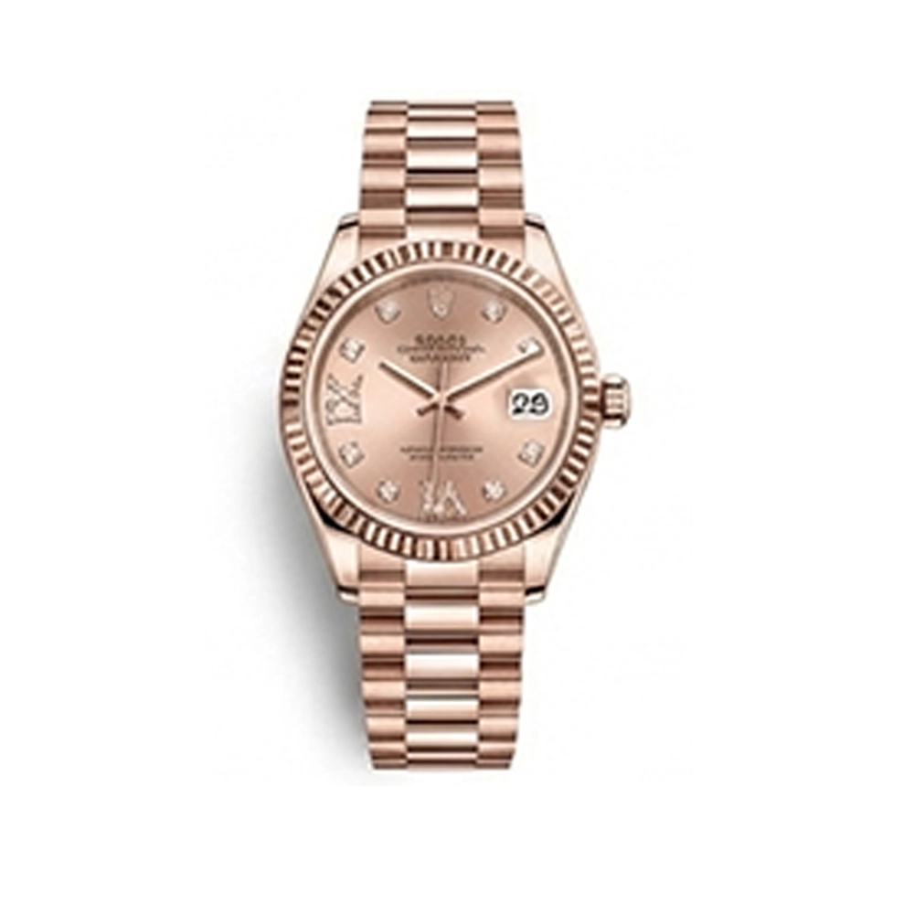 レディ デイトジャスト 28 279175 ロゼカラー 9P/IXダイヤ プレジデントブレス