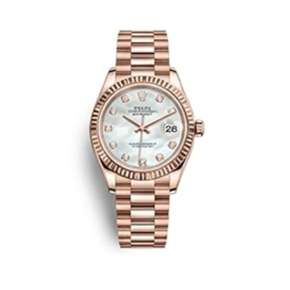 レディ デイトジャスト 28 279175 ホワイトシェル 10Pダイヤ プレジデントブレス