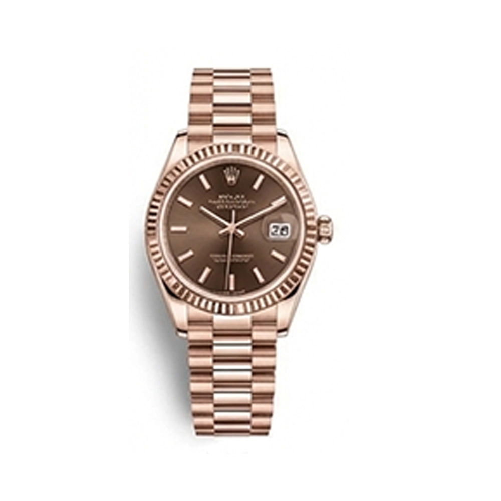 レディ デイトジャスト 28 279175 チョコレート バーインデックス プレジデントブレス