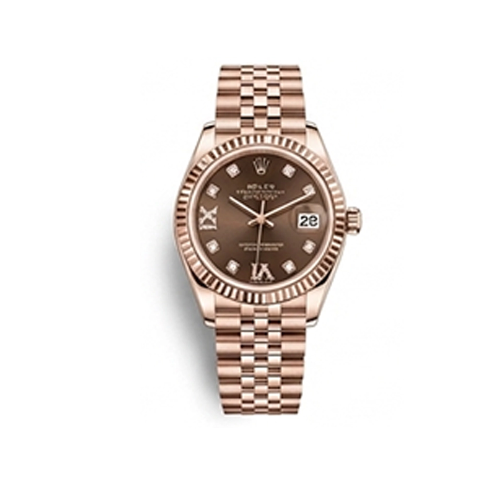 レディ デイトジャスト 28 279175 チョコレート 9P/IXダイヤ ジュビリーブレス