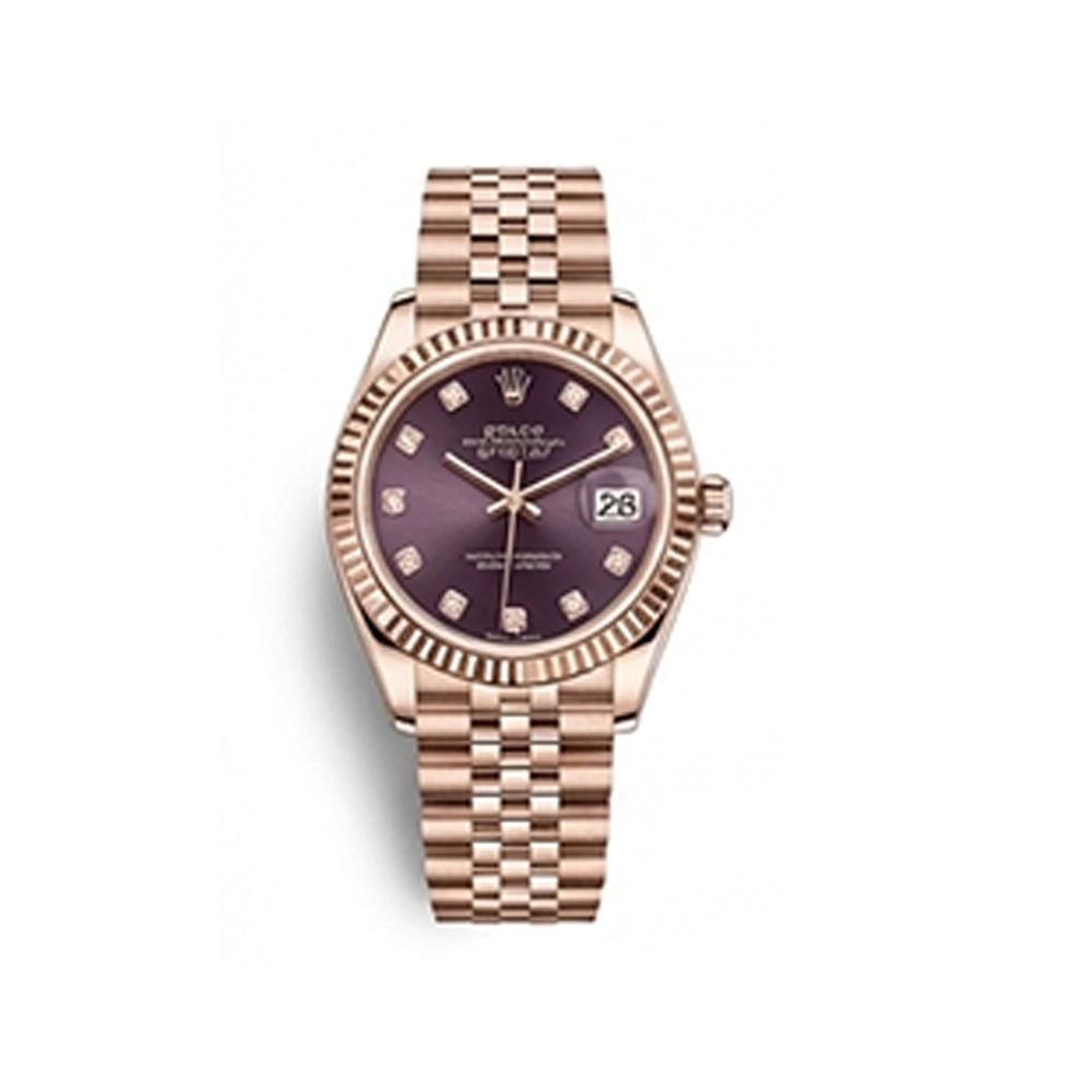 レディ デイトジャスト 28 279175 オーベルジーヌ 10Pダイヤ ジュビリーブレス