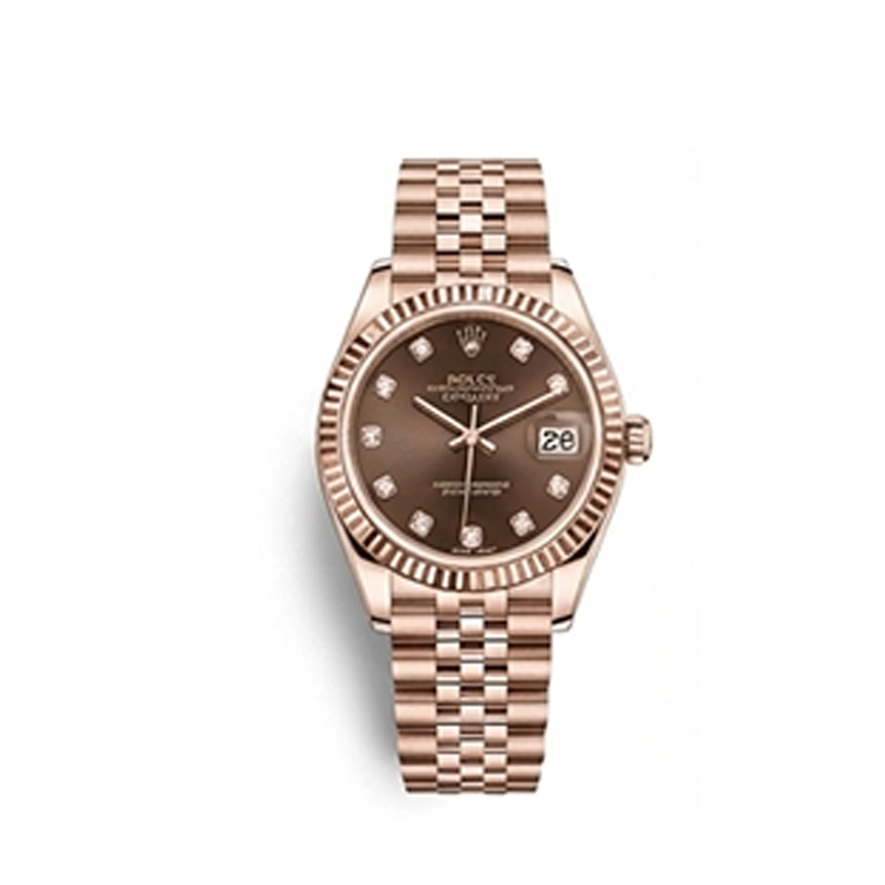 レディ デイトジャスト 28 279175 チョコレート 10Pダイヤ ジュビリーブレス