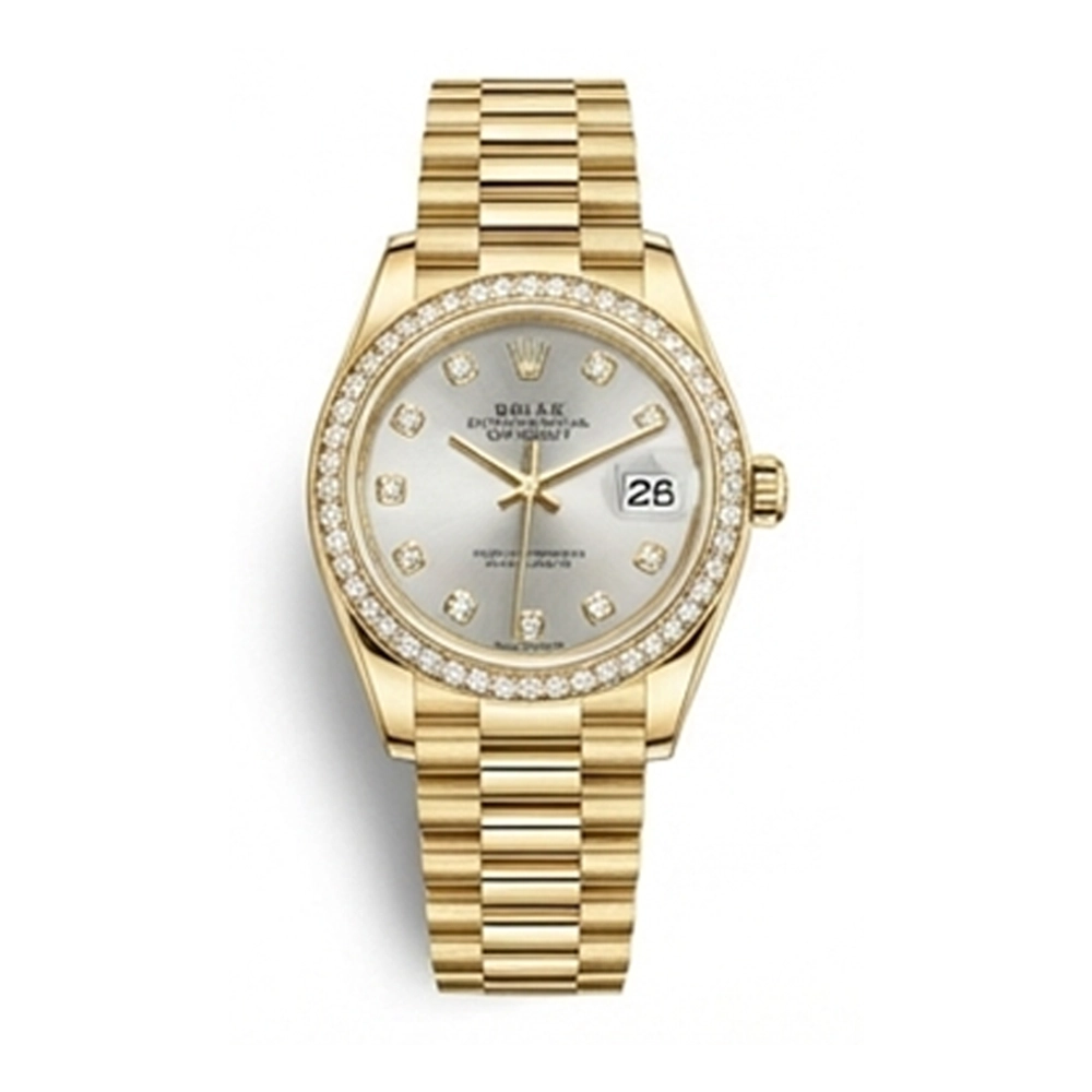 レディ デイトジャスト 28 279138RBR シルバー 10Pダイヤ プレジデントブレス