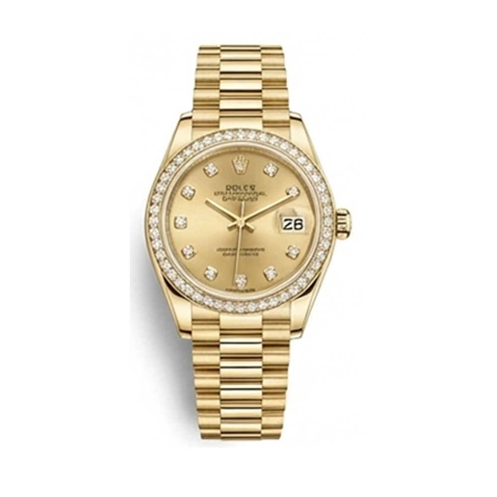 レディ デイトジャスト 28 279138RBR シャンパン 10Pダイヤ プレジデントブレス