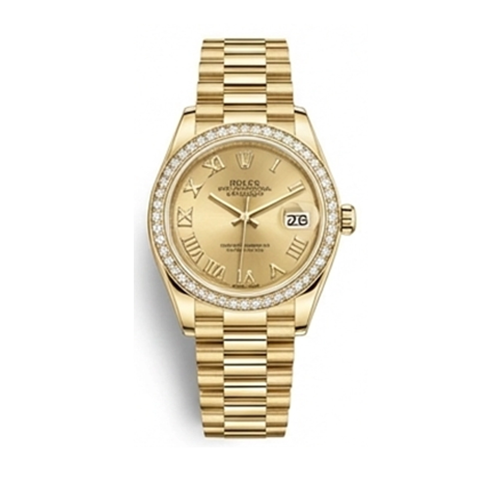 レディ デイトジャスト 28 279138RBR シャンパン ローマン プレジデントブレス