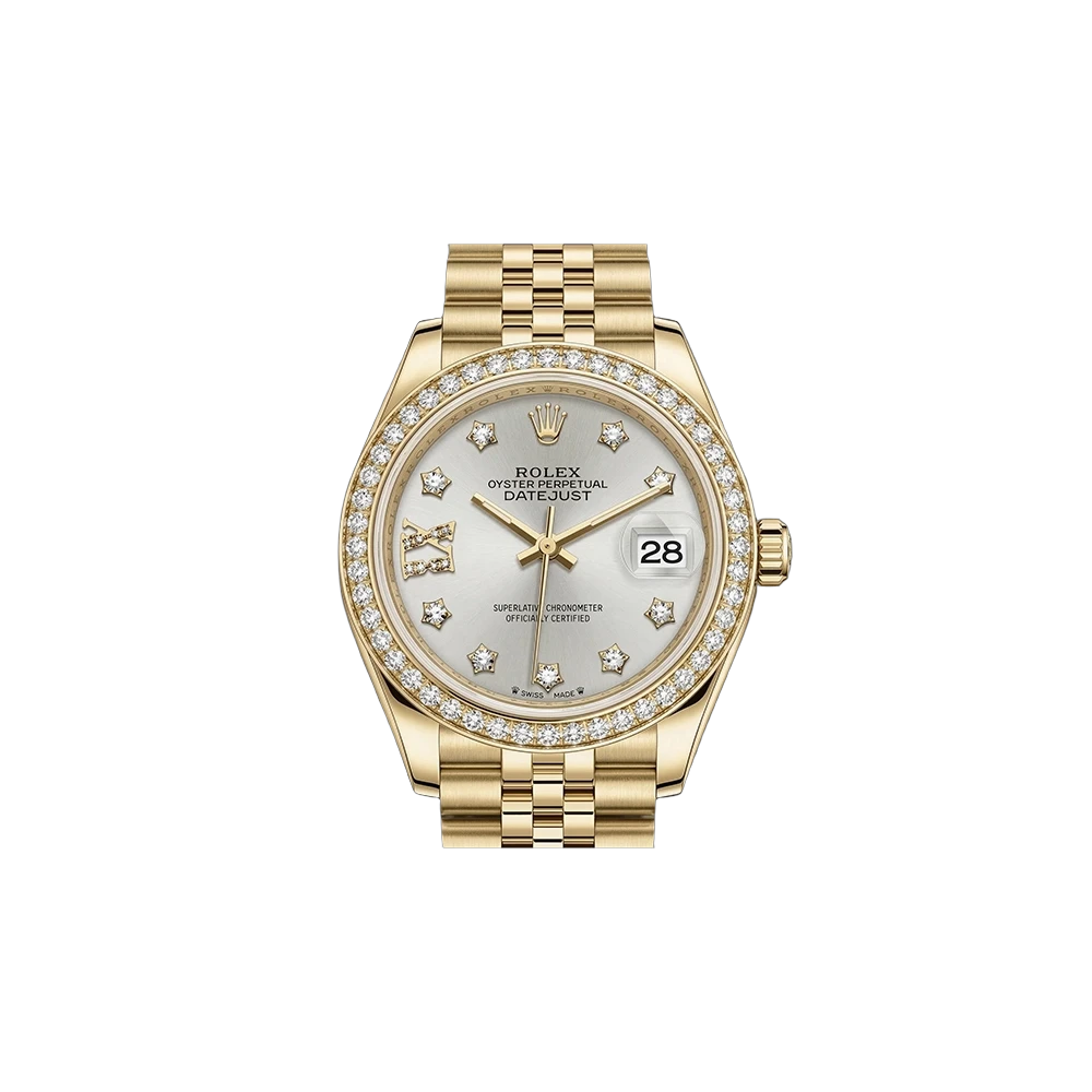 レディ デイトジャスト 28 279138RBR シルバー 9P/IXダイヤ ジュビリーブレス