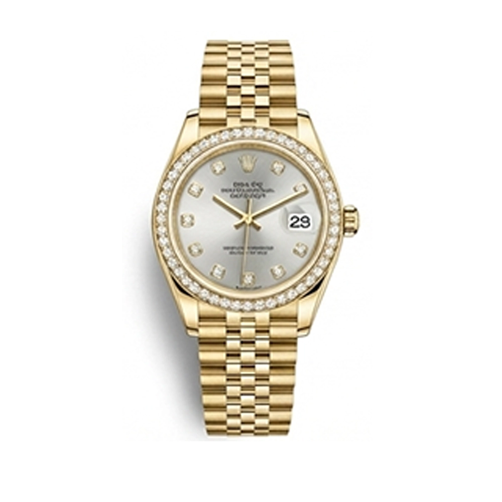 レディ デイトジャスト 28 279138RBR シルバー 10Pダイヤ ジュビリーブレス