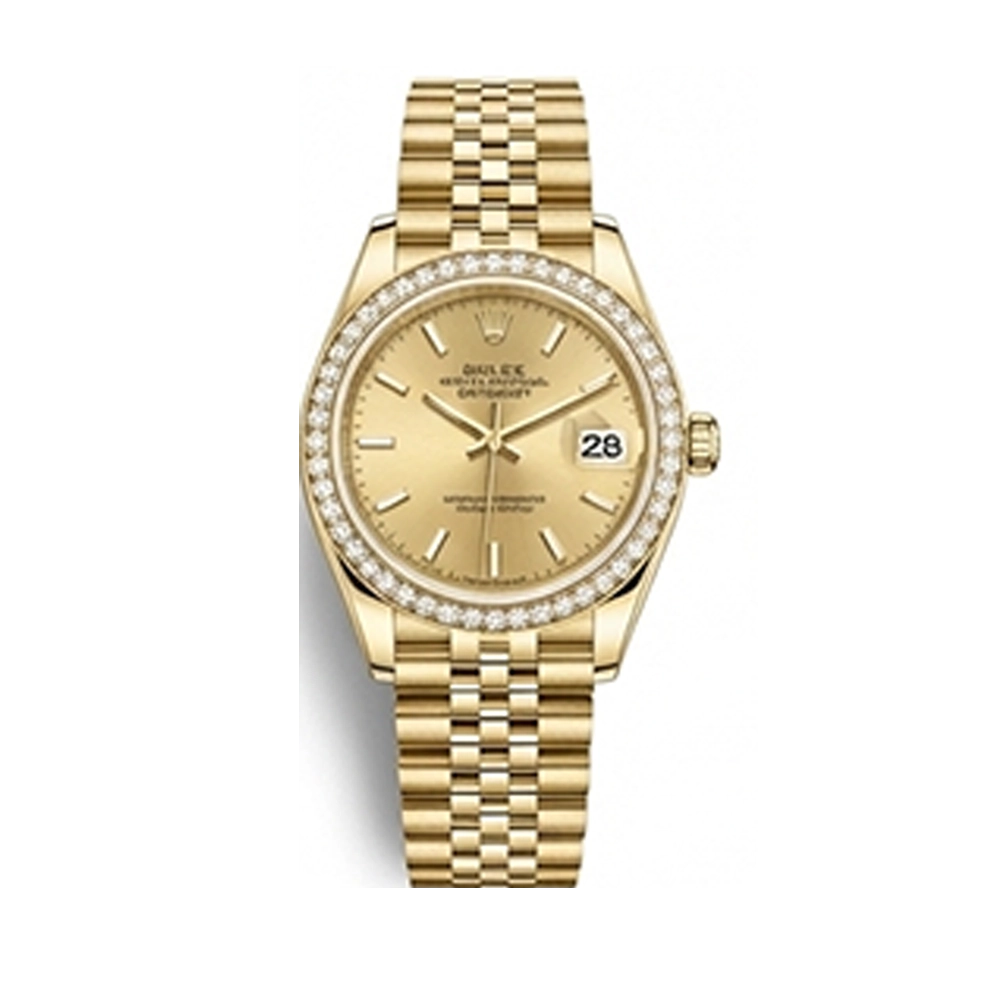 レディ デイトジャスト 28 279138RBRシャンパン バーインデックス ジュビリーブレス