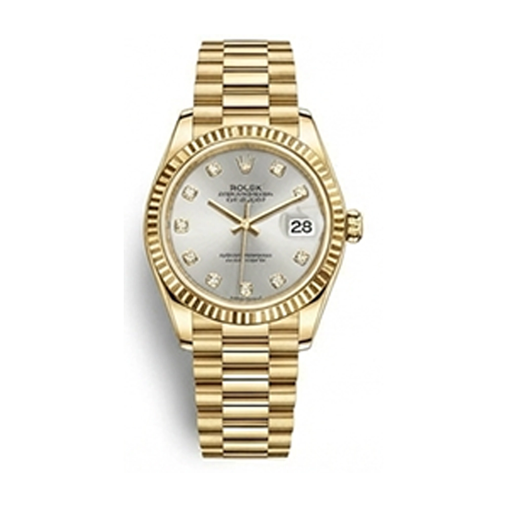 レディ デイトジャスト 28 279178 シルバー 10Pダイヤ プレジデントブレス