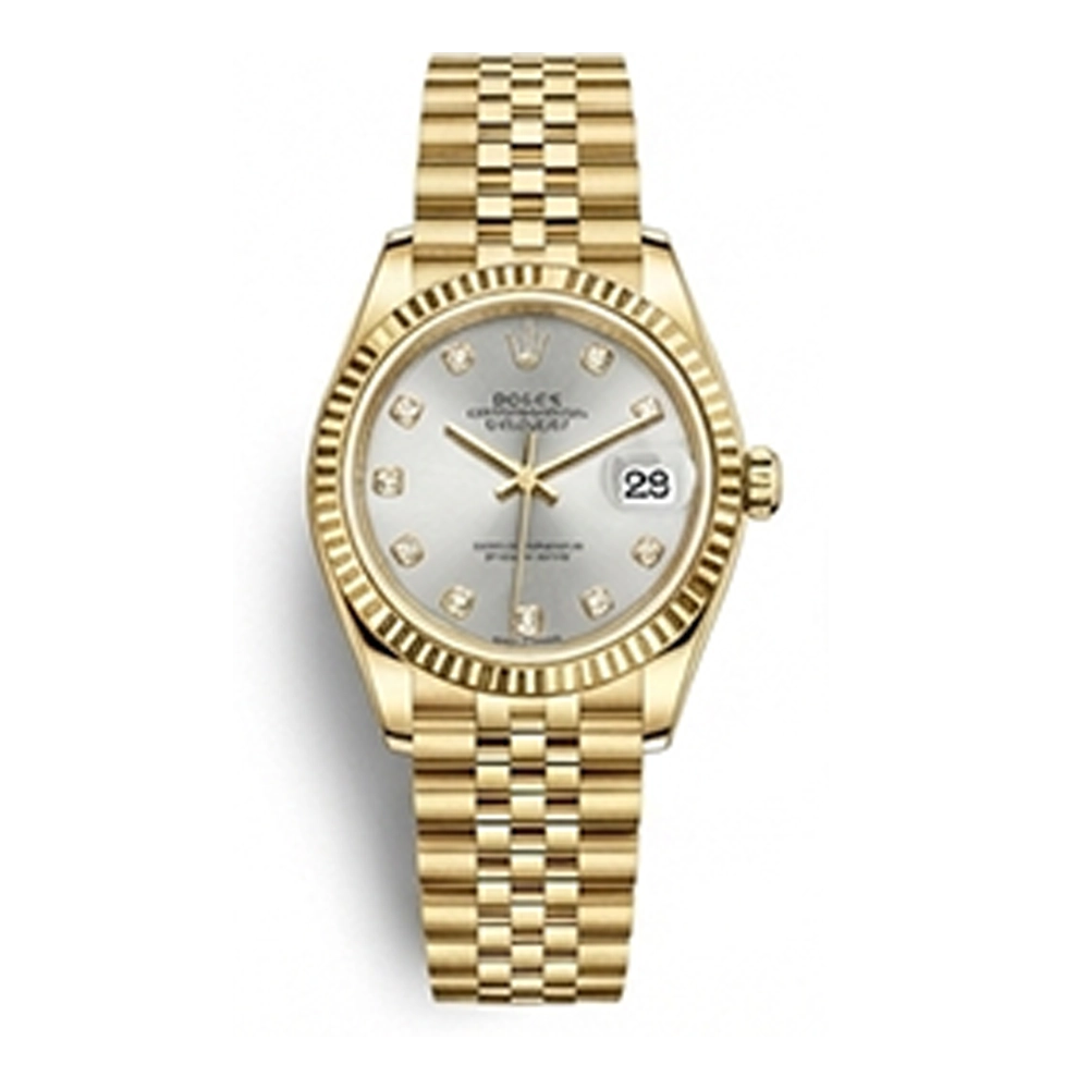 レディ デイトジャスト 28 279178 シルバー 10Pダイヤ ジュビリーブレス