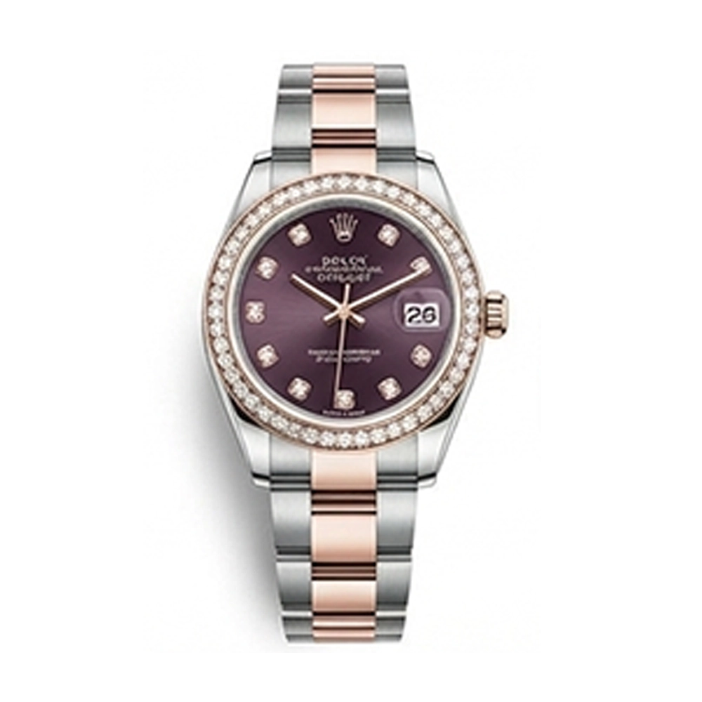 レディ デイトジャスト 28 279381RBR オーベルジーヌ 10Pダイヤ オイスターブレス