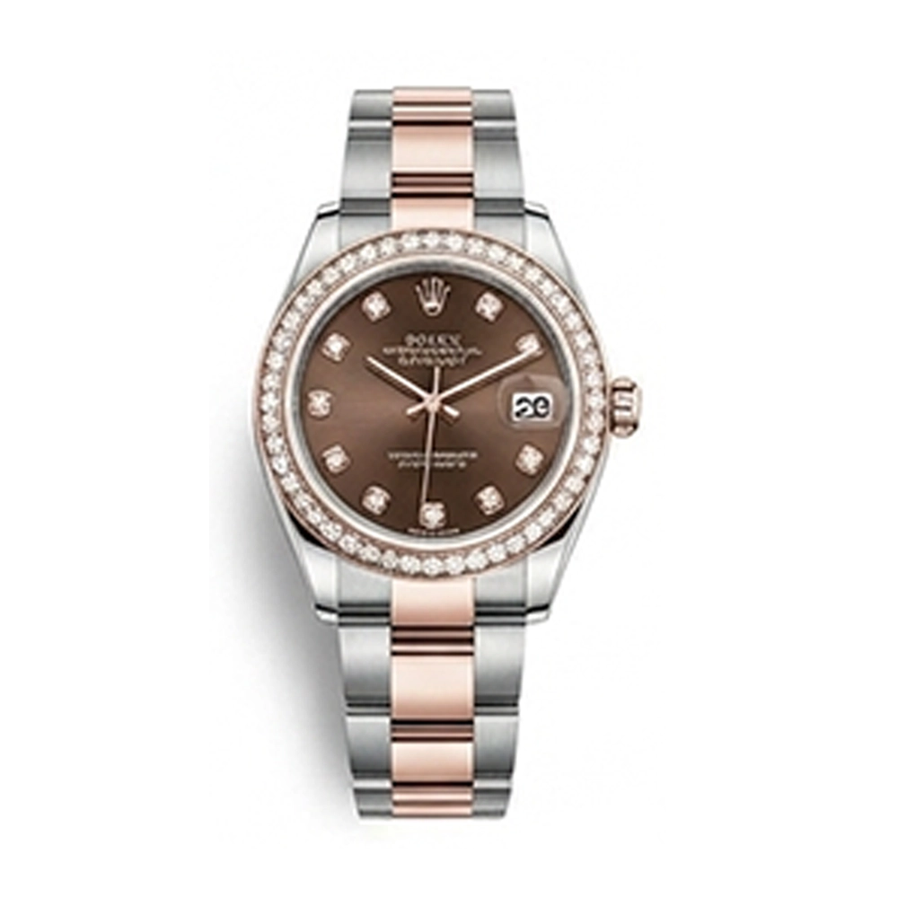 レディ デイトジャスト 28 279381RBR チョコレート 10Pダイヤ オイスターブレス