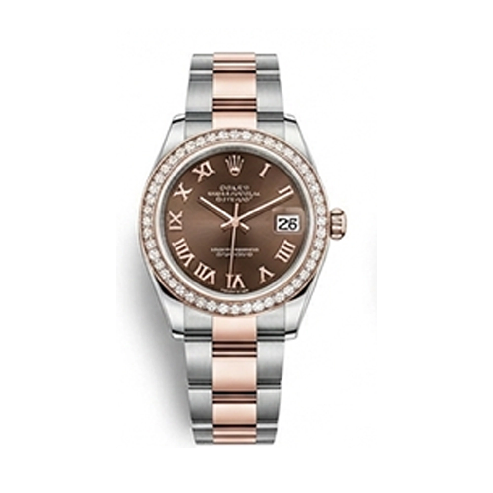 レディ デイトジャスト 28 279381RBR チョコレート ローマン オイスターブレス
