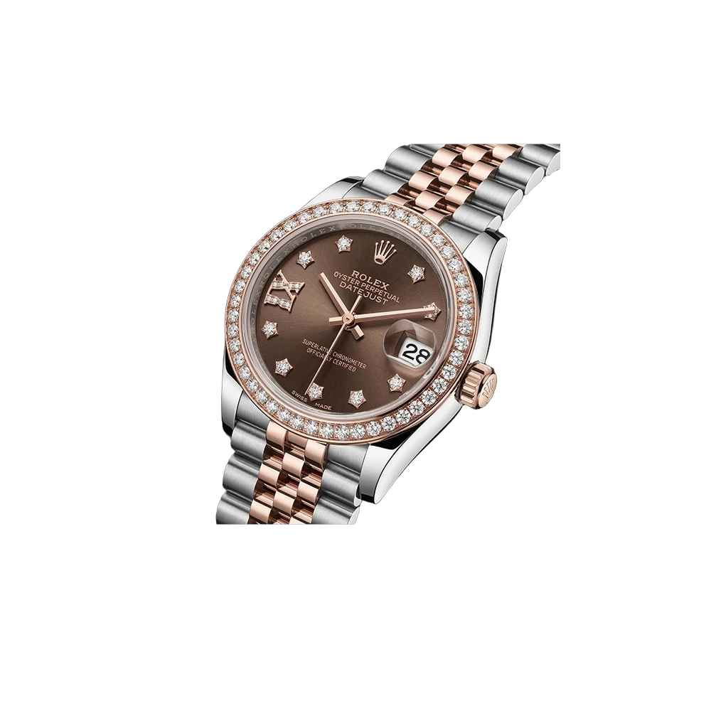 レディ デイトジャスト 28 279381RBR チョコレート 9P/IXダイヤ ジュビリーブレス