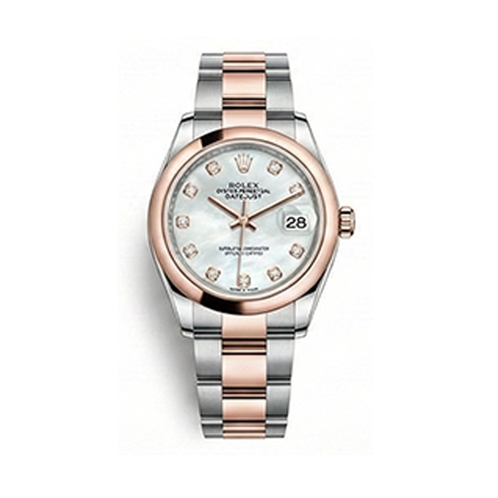 レディ デイトジャスト 28 279161 ホワイトシェル 10Pダイヤ オイスターブレス