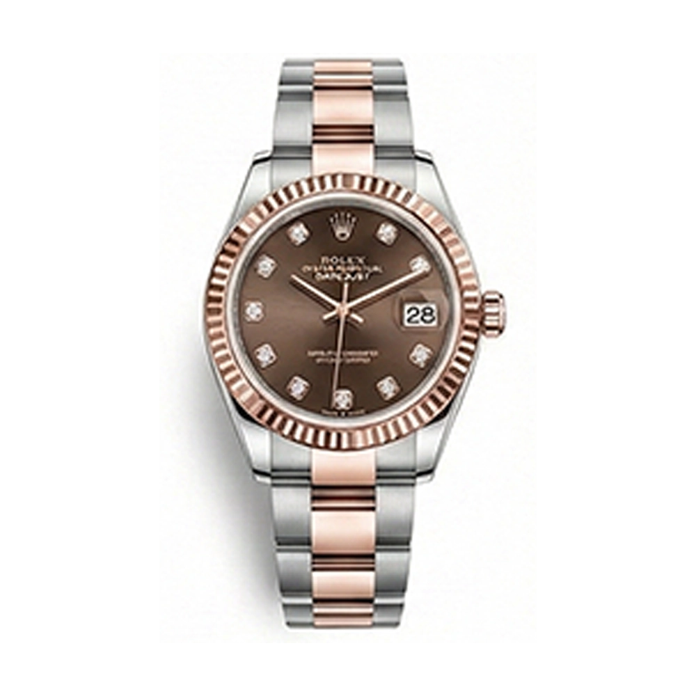 レディ デイトジャスト 28 279171G チョコレート 10Pダイヤ オイスターブレス