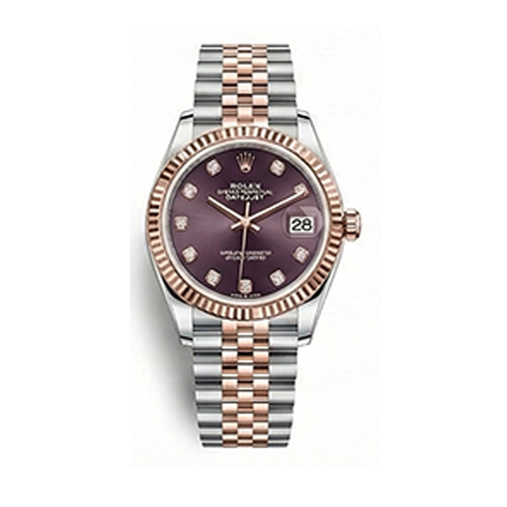 レディ デイトジャスト 28 279171 オーベルジーヌ 10Pダイヤ ジュビリーブレス