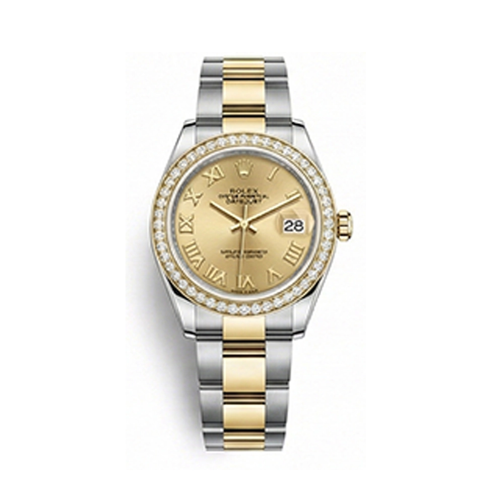 レディ デイトジャスト 28 279383RBRシャンパン ローマン オイスターブレス