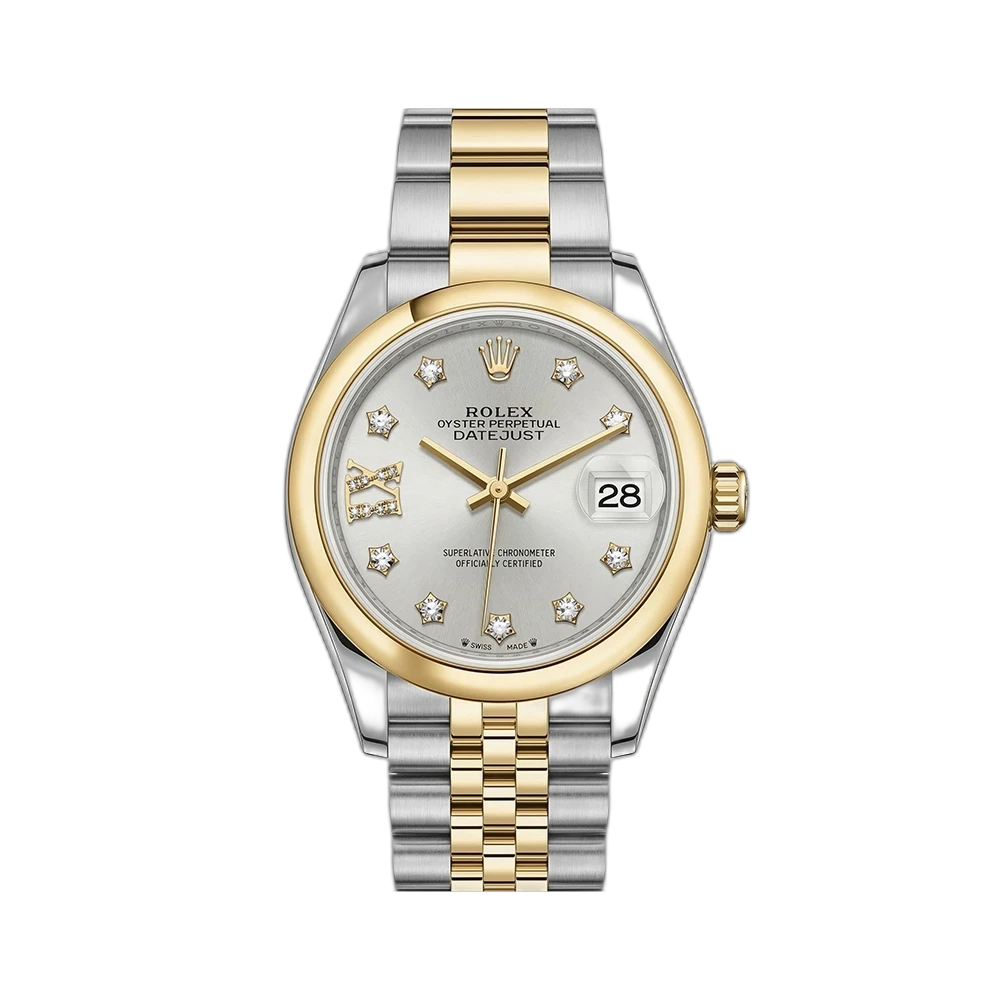 レディ デイトジャスト 28 279163 シルバー 9P/IXダイヤ オイスターブレス